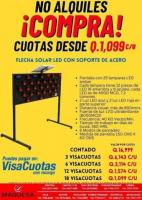 ☑️FLECHA SOLAR LED CON SOPORTE DE ACERO 