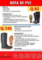 BOTA DE PVC SIN PUNTA DE ACERO 
